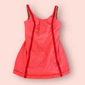 LULULEMON Orange Seamed Workout Tank Top Size US 4